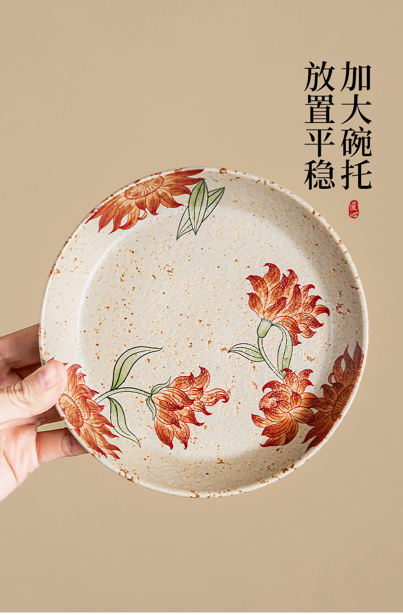 Blue and White & Flint Red Five-Piece Gongfu Tea Set - 2026 New Arrival Ceramic Gaiwan with Two Teacups (150ml Capacity)