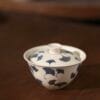 Ginkgo Leaf Gaiwan - Exquisite 150ml Plant Ash Glaze & Blue White Set