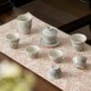 Underglaze Wisteria Tea Set - Complete 9-Pc Porcelain Set with Gift Box