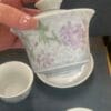 Underglaze Wisteria Tea Set - Complete 9-Pc Porcelain Set with Gift Box