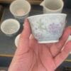 Underglaze Wisteria Tea Set - Complete 9-Pc Porcelain Set with Gift Box
