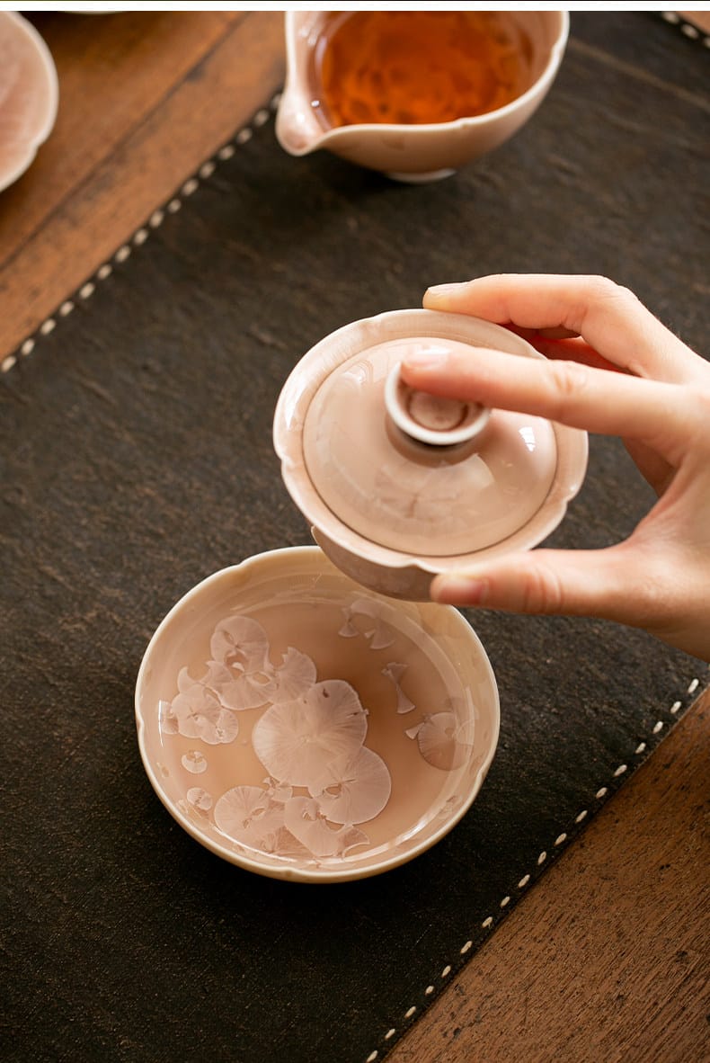 Luxury Gongfu Tea Set - 7 Piece Crystalline Glaze with Gift Box