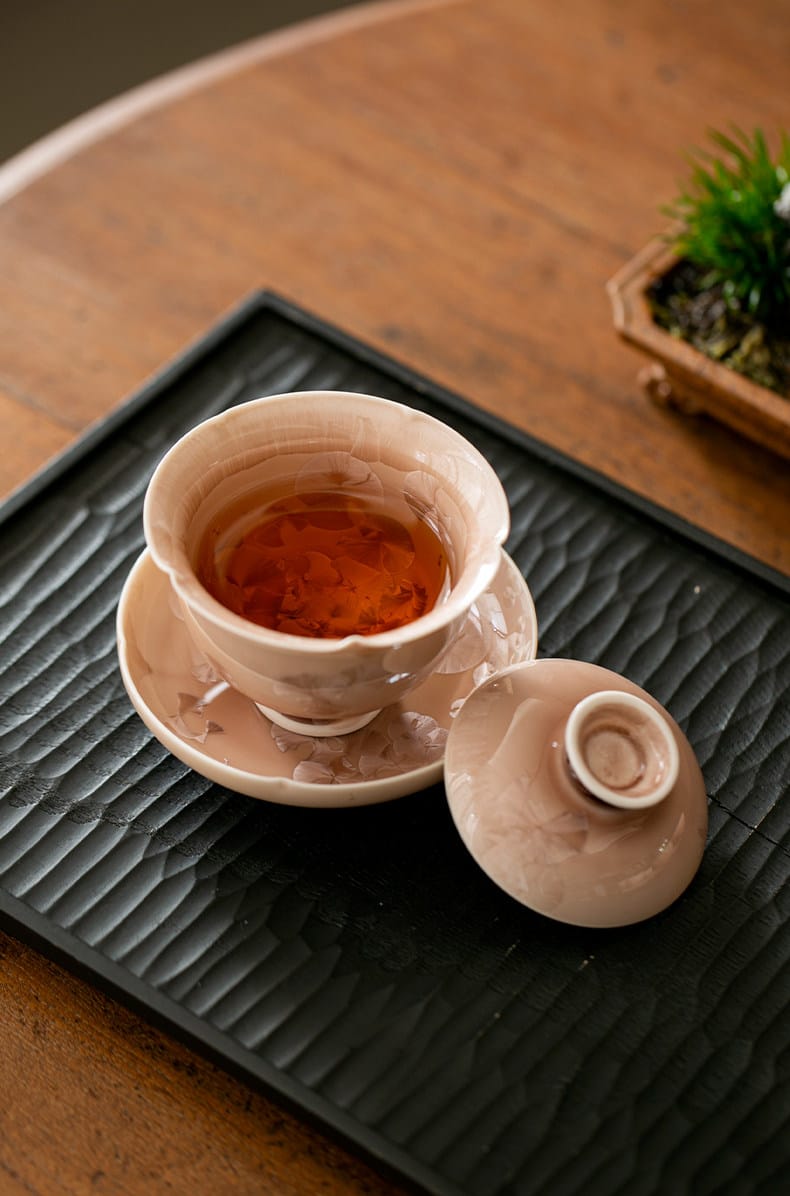 Luxury Gongfu Tea Set - 7 Piece Crystalline Glaze with Gift Box