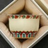Bamboo Green Inlay Gold Silver Tea Cup: A Stunning 90ml Palace Masterpiece