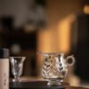 Wisteria Embossed Borosilicate Glass Fairness Cup – 170ml Tea Pitcher for Gongfu Tea