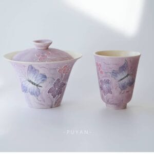 lavender gaiwan set