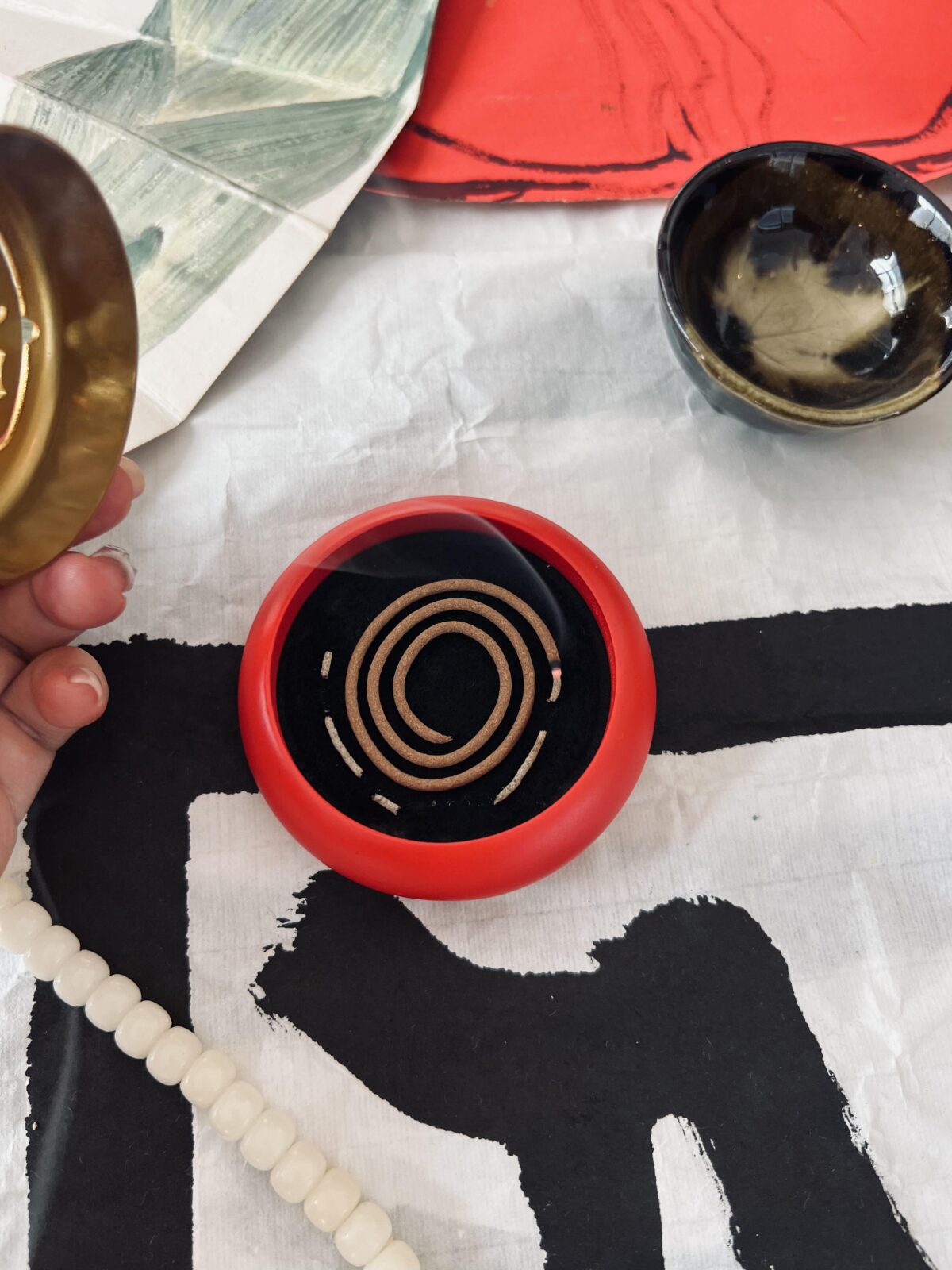 Pure Copper Handmade Incense Burner - Mini Zen Incense Holder for Meditation & Tea Ceremony