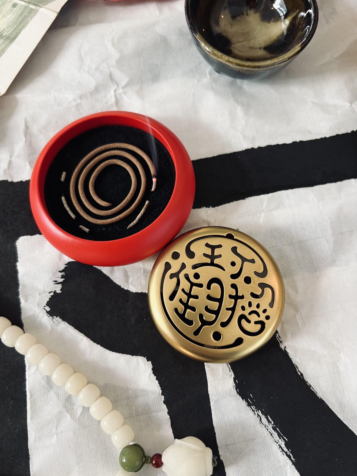 Pure Copper Handmade Incense Burner - Mini Zen Incense Holder for Meditation & Tea Ceremony