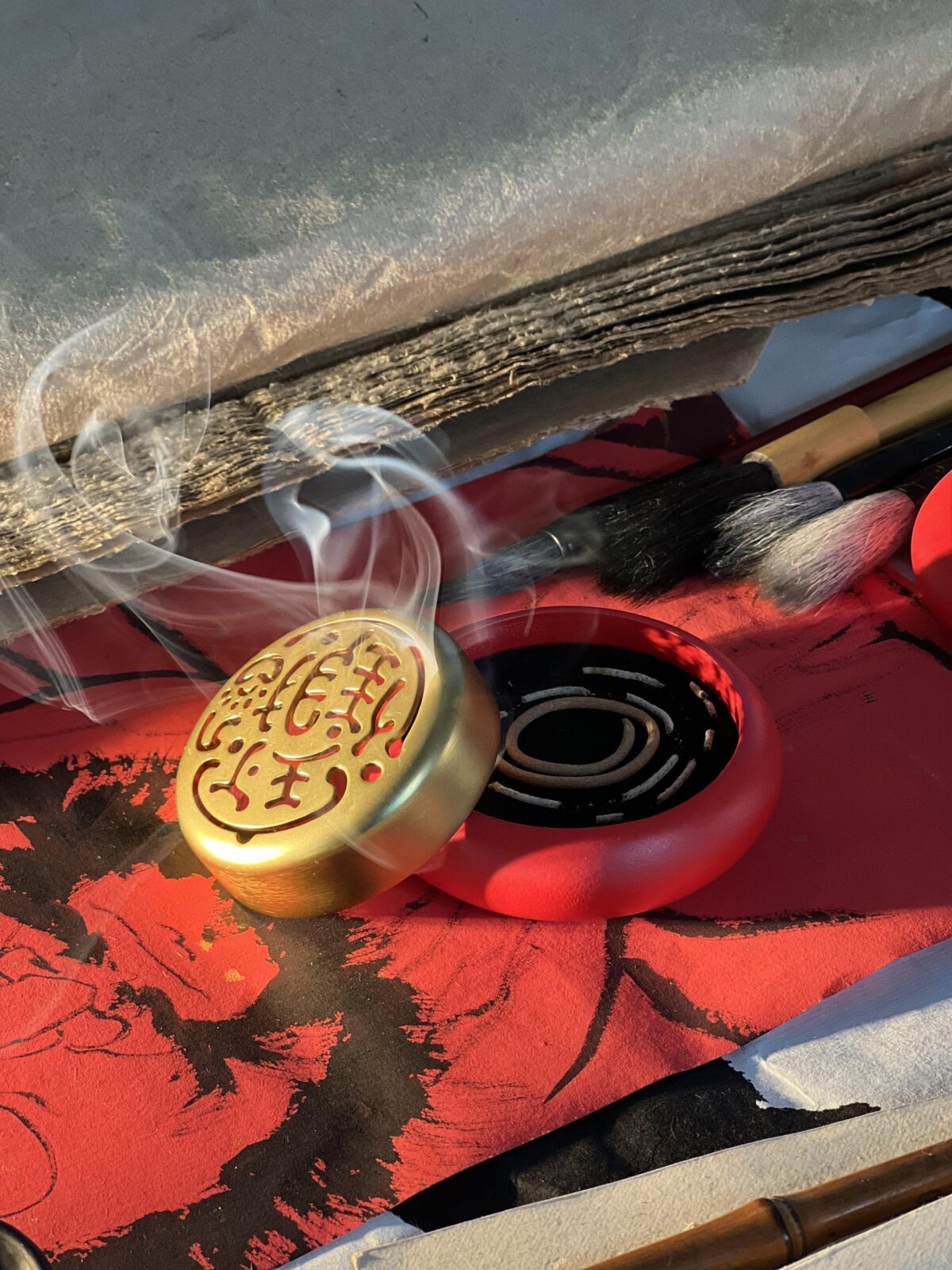 Pure Copper Handmade Incense Burner - Mini Zen Incense Holder for Meditation & Tea Ceremony