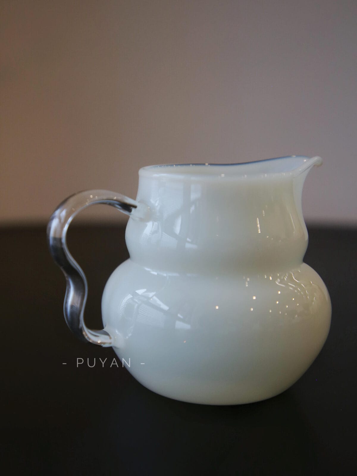 handmade glass tea set