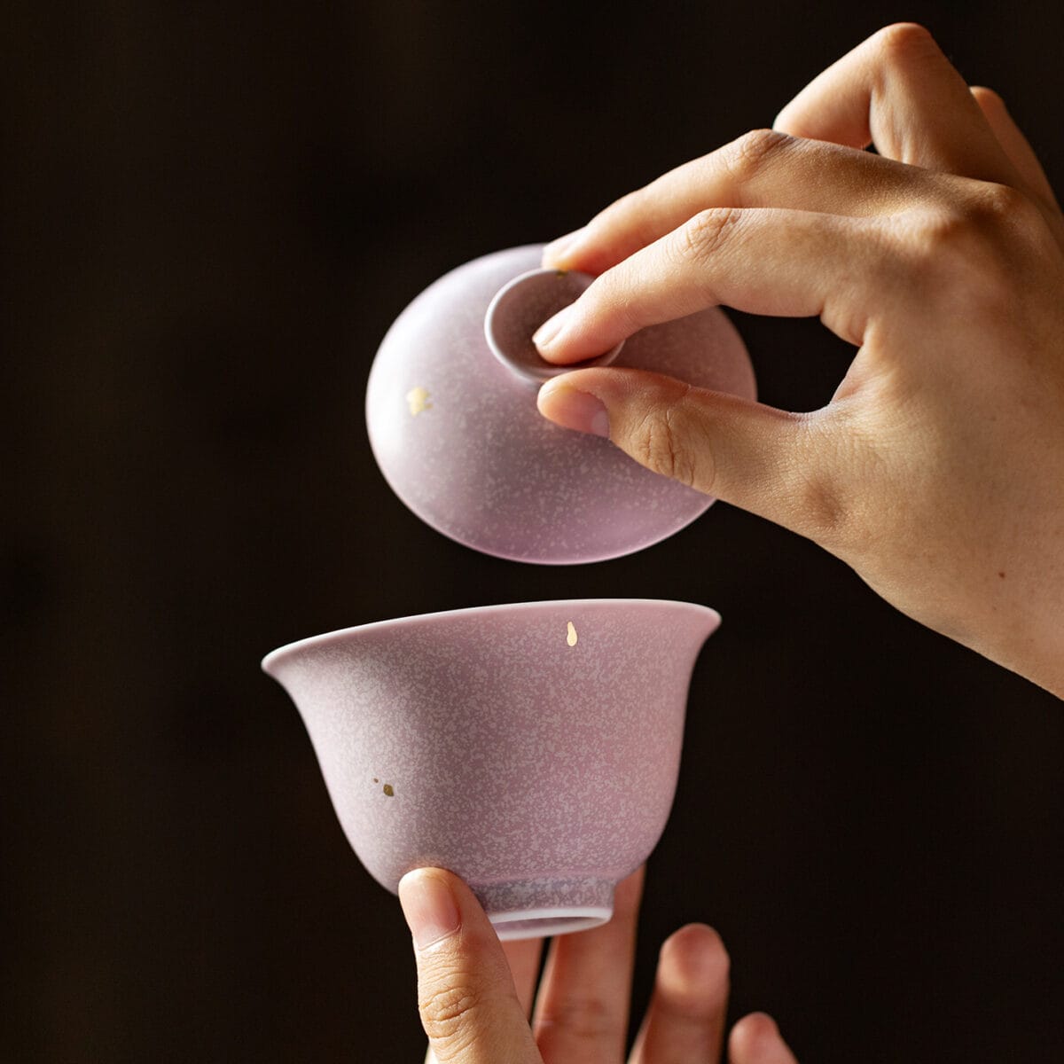 Zijin Glaze Porcelain Gaiwan - 120ml of Elegant Jun Kiln Magic