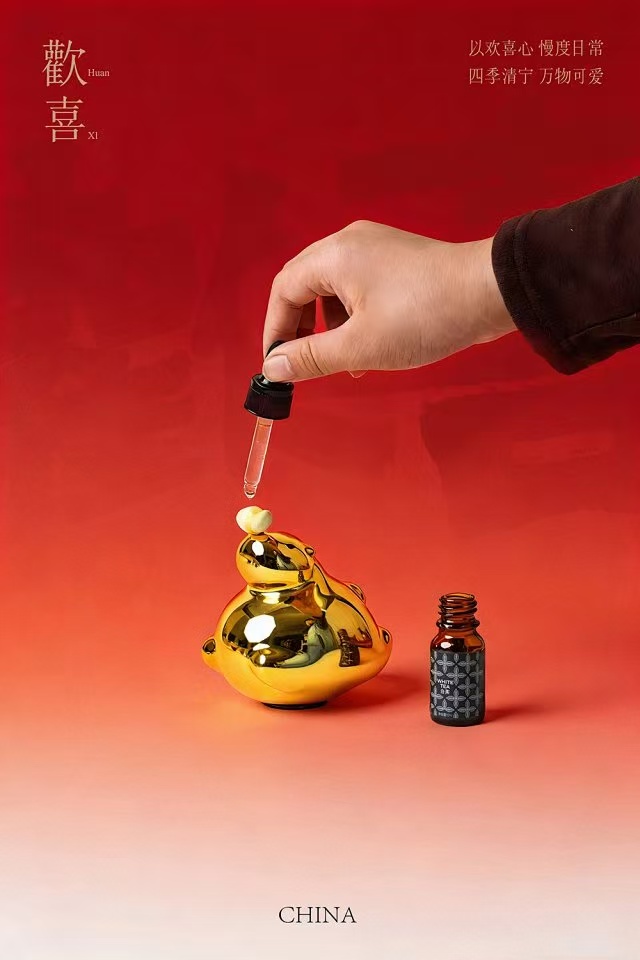 2026 Horse Year Tea Set Fragrance Gift Set - Elegant 6-in-1 Ceramic Set