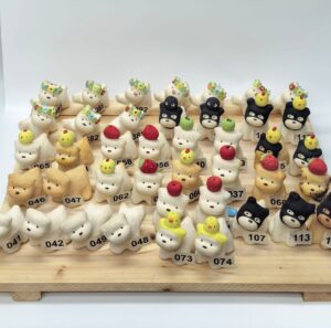 Junxistea Handmade Ceramic Dog Figurine Collection - Unique, Numbered Sculptures handmade ceramic dog figurine