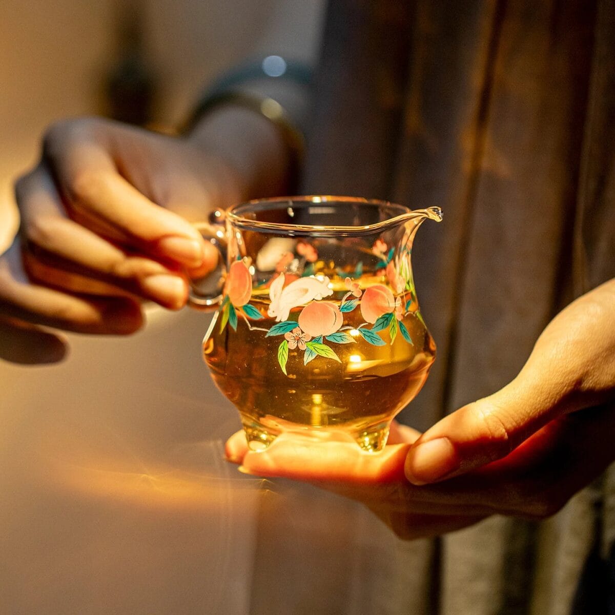 Artistic Glass Tea Pitcher