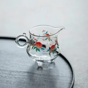 Rabbit Peach Glass Gongdao Cup