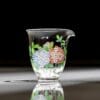 Hydrangea Motif Glass Fairness Cup
