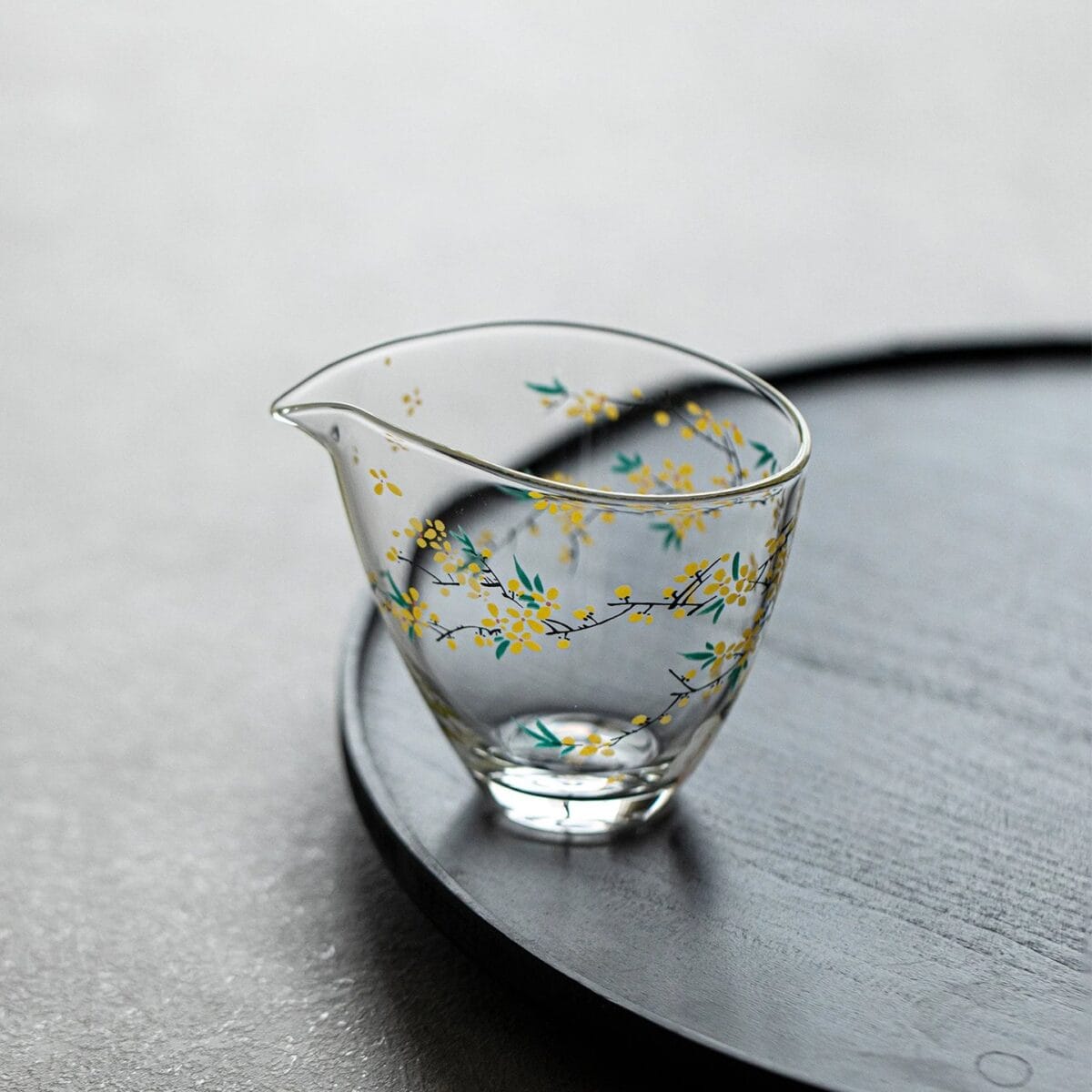 Hand Painted Glass Tea Server