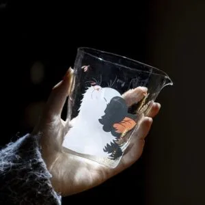 Hammered Glass Cat Gongdao Cup