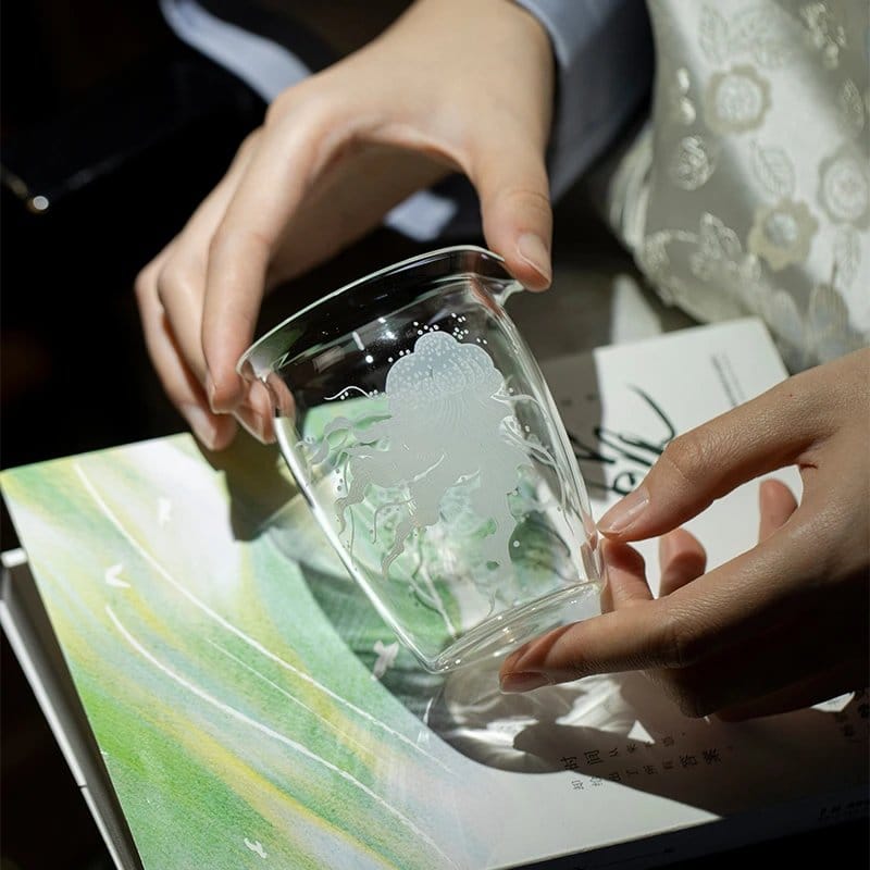 Hand Blown Art Glass Pitcher