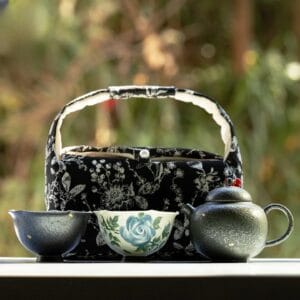 Knitted Camellia Tea Set with Teapot