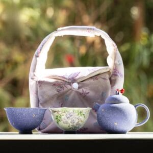 Lavender Travel Porcelain Tea Set