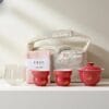 Cinnabar Gold Gilded Travel Tea Set