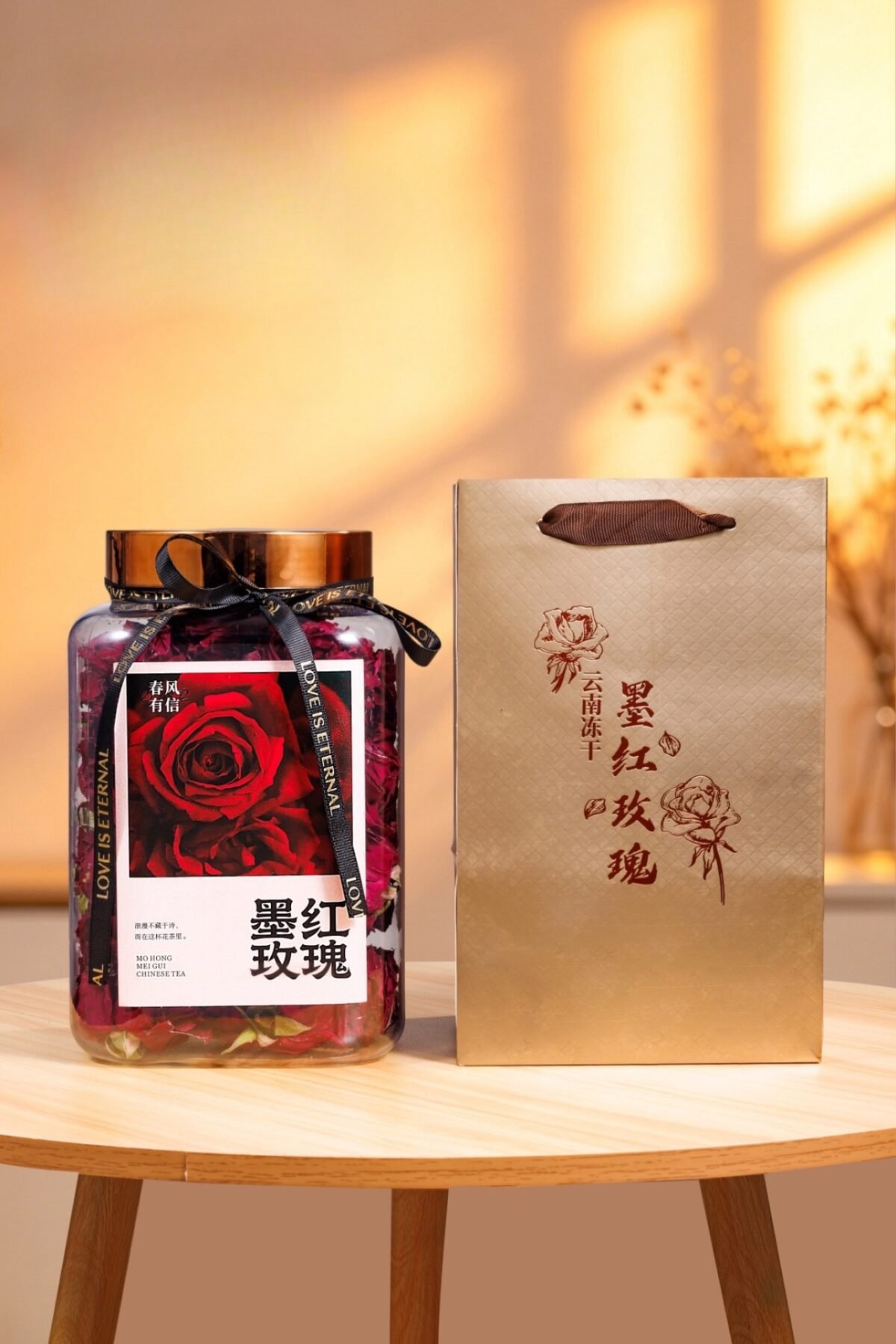 Freeze-Dried Black Rose Tea: 125g of Potent Anthocyanin-Rich Tea for Glowing Skin