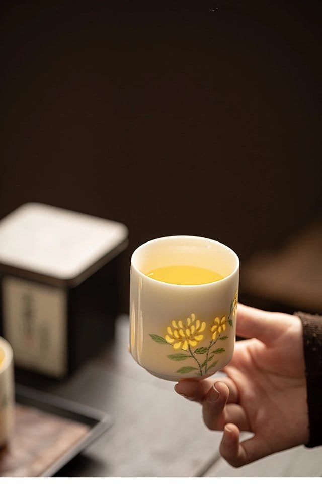 Hand-Painted Hollow Porcelain Tea Set: The 1 Chinese Gift Set for Discerning Tea Lovers