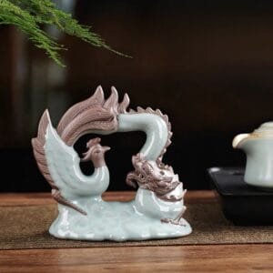 Ru Kiln Dragon Phoenix Tea Pet