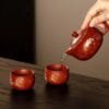 Hand Carved Teapot Set