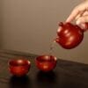Autumn Water Zisha Teapot Set: A Breathtaking 3-Piece Orchid Zisha Teapot for Serene Brews 8 Hand Carved Teapot