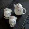 Hand-Painted Elegant Stem Cup Tea Set: A Stunning Stem Cup Gift Set with 5 Artistic Styles