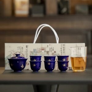 Gilded Butterfly Gaiwan Set