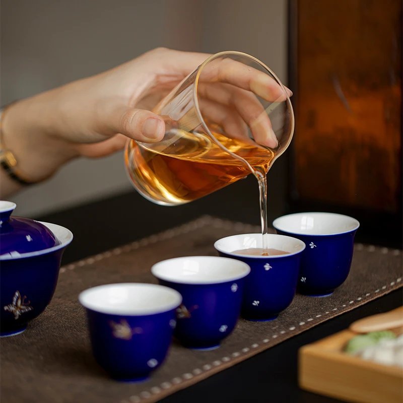 Gilded Butterfly Gaiwan Set: The #1 Choice for a Luxury Complete Tea Set with 4 Hues