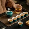 Gilded Butterfly Gaiwan Set: The #1 Choice for a Luxury Complete Tea Set with 4 Hues