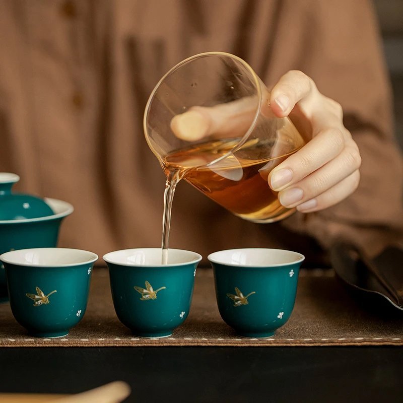 Gilded Butterfly Gaiwan Set: The #1 Choice for a Luxury Complete Tea Set with 4 Hues