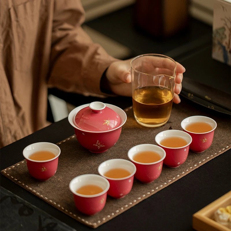 Gilded Butterfly Gaiwan Set: The #1 Choice for a Luxury Complete Tea Set with 4 Hues