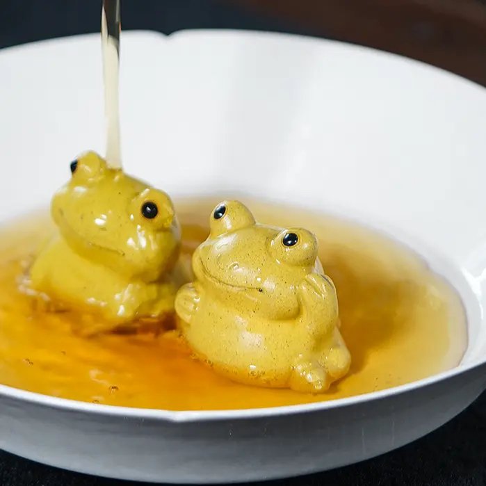 Zisha Frog Tea Pet: A Delightful 2-in-1 Mini Zisha Tea Pet with Tea Aroma Option
