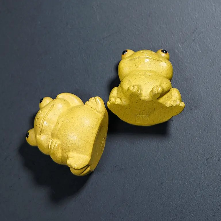 Zisha Frog Tea Pet: A Delightful 2-in-1 Mini Zisha Tea Pet with Tea Aroma Option