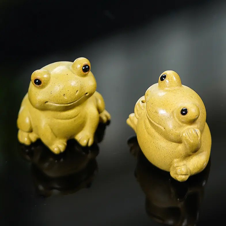 Zisha Frog Tea Pet: A Delightful 2-in-1 Mini Zisha Tea Pet with Tea Aroma Option