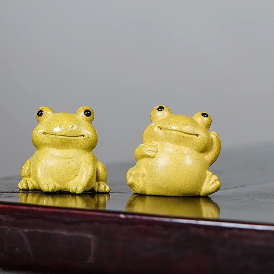 Zisha Frog Tea Pet: A Delightful 2-in-1 Mini Zisha Tea Pet with Tea Aroma Option