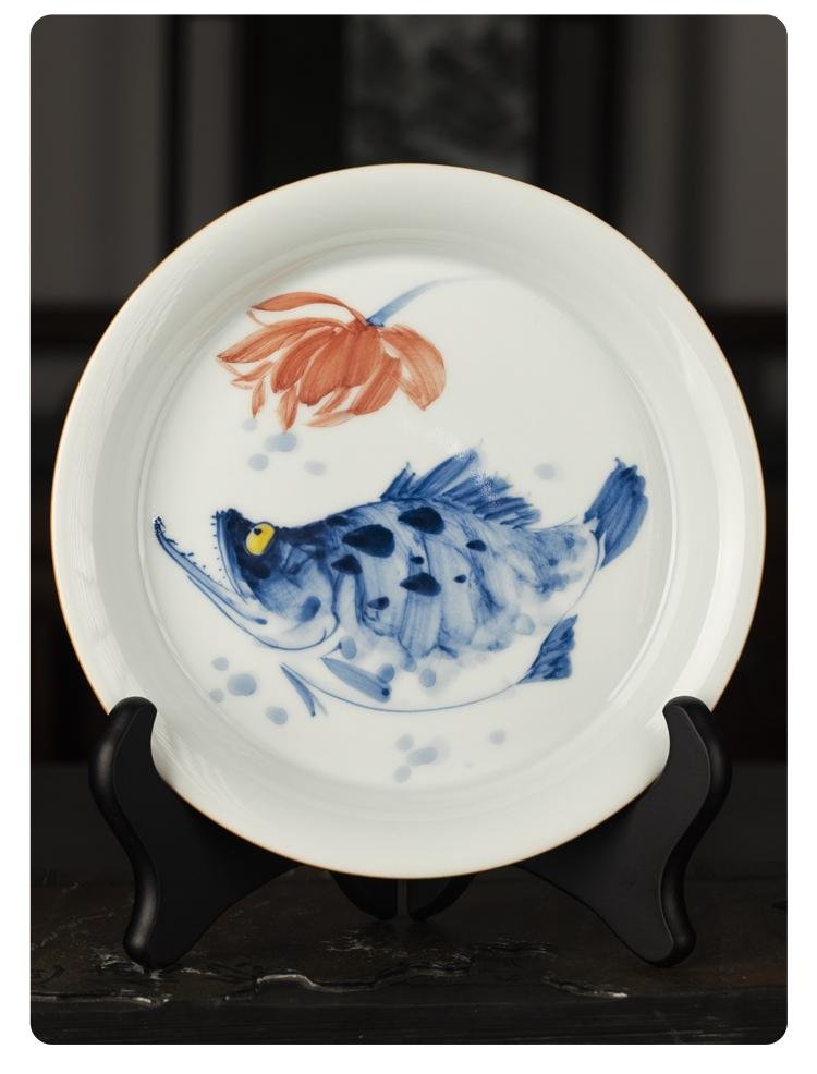 Round Porcelain Tea Tray