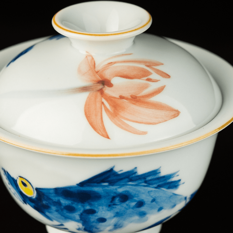 Jingdezhen Carp Gaiwan Set: The Jaw-Dropping 110cc Gaiwan Cup You’ve Been Looking For