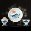 Jingdezhen Carp Gaiwan Set