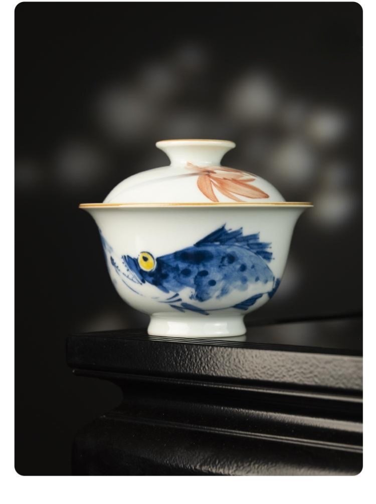 Jingdezhen Carp Gaiwan Set: The Jaw-Dropping 110cc Gaiwan Cup You’ve Been Looking For