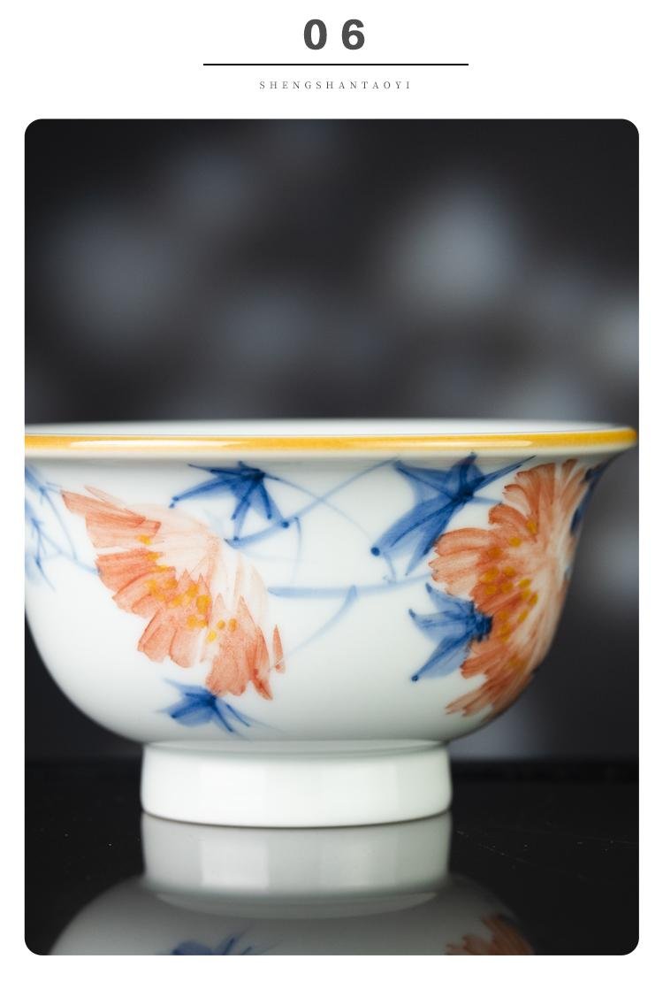 Chinese Watercolor Cat Teaset