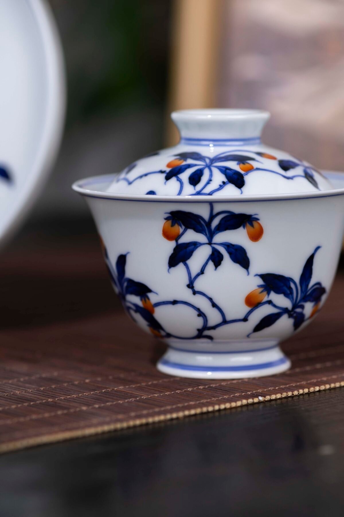 Vintage Iron Red Porcelain