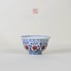 Blue and White Underglaze Red Tea Set: 4-Piece High-End Gift, Regret Not Buying