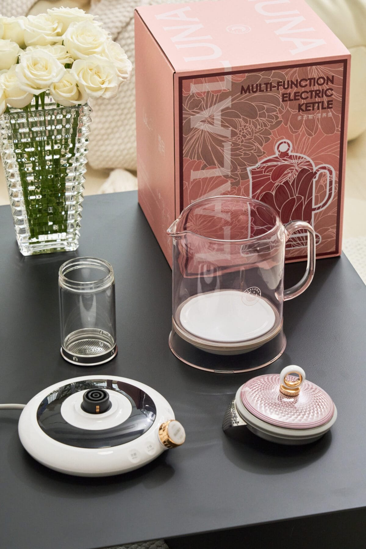 Titanium Electric Kettle: 1.5L Pure Titanium Health Pot, Serene Brewing Energy 3 Pure Titanium Heating Plate