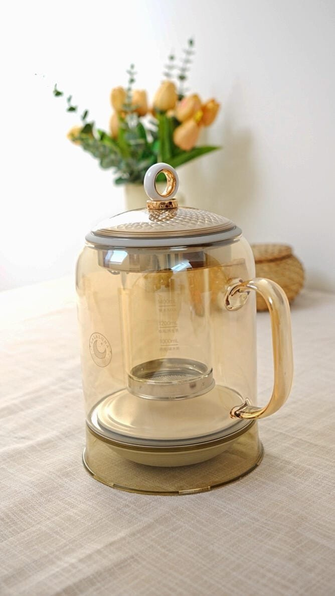 Titanium Electric Kettle: 1.5L Pure Titanium Health Pot, Serene Brewing Energy 16 Digital Temperature Control Kettle
